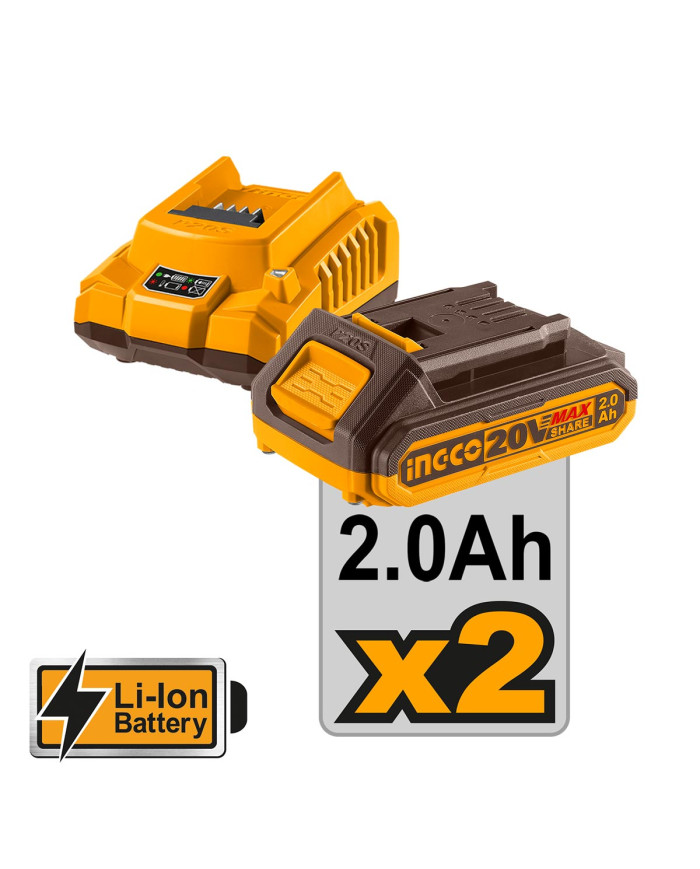 Κρουστικό Δραπανοκατσάβιδο Compact Μπαταρίας 20V Li-Ion 66Nm