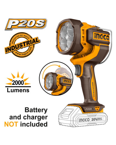 Προβολέας Εργασίας 20V Li-Ion SOLO 800-1400-2000 lumens