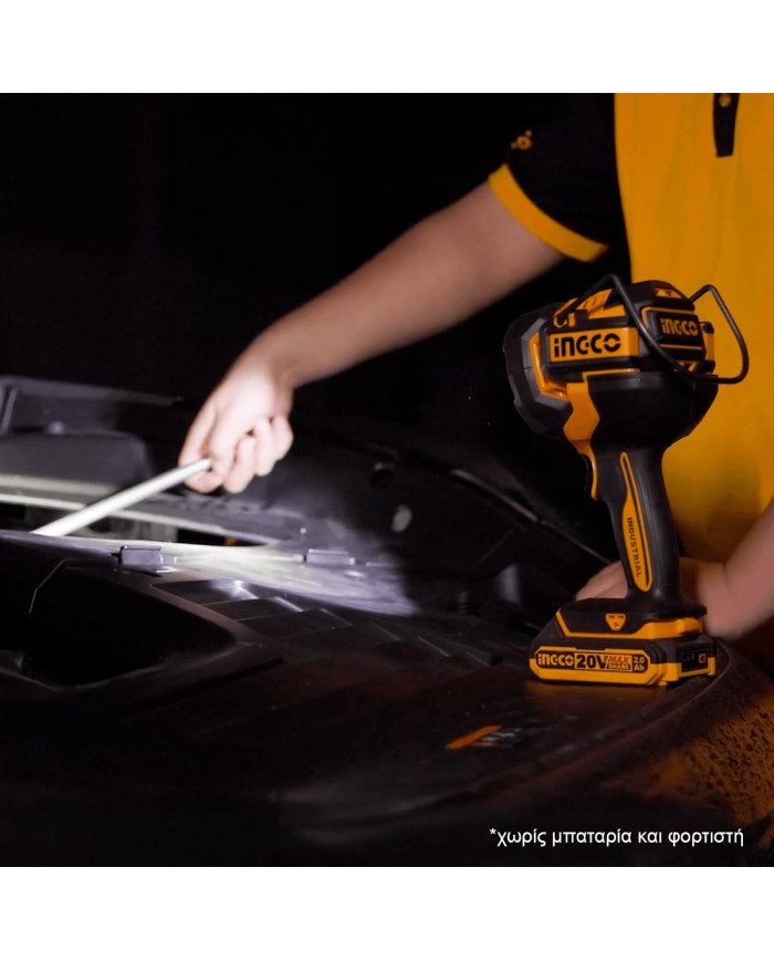 Προβολέας Εργασίας 20V Li-Ion SOLO 800-1400-2000 lumens