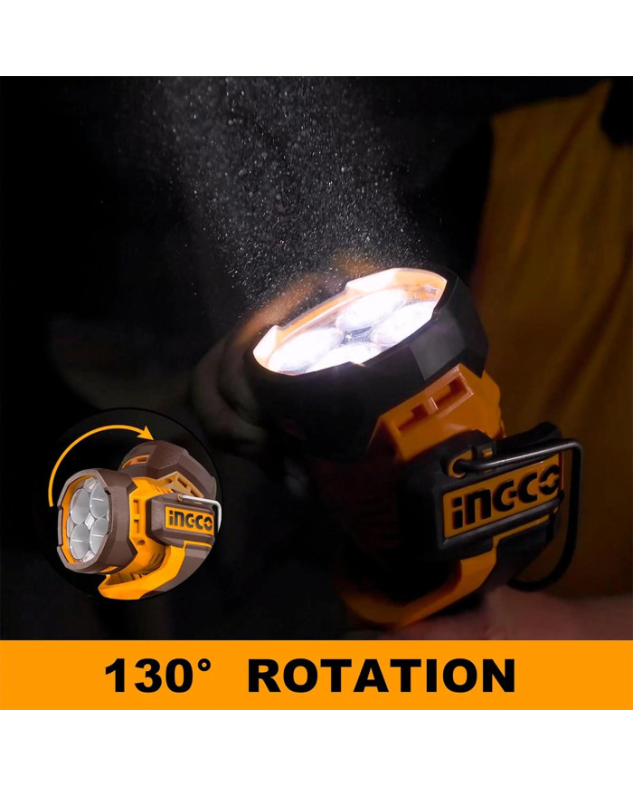 Προβολέας Εργασίας 20V Li-Ion SOLO 800-1400-2000 lumens