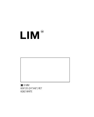 LIM WHITE 60X120